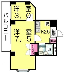 成増駅 徒歩6分 5階の物件間取画像